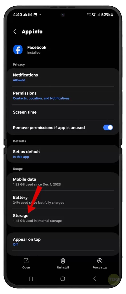 fix facebook timeline not updating on galaxy z flip 5 troubleshooting 5