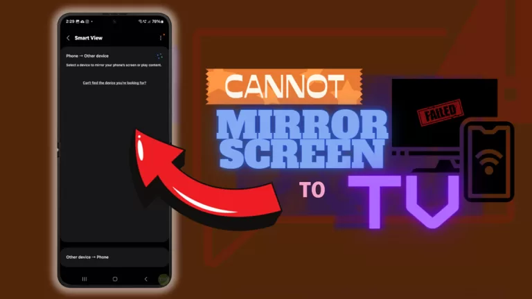 fix galaxy z flip 5 screen sharing problem cannot mirror to tv troubleshooting guide