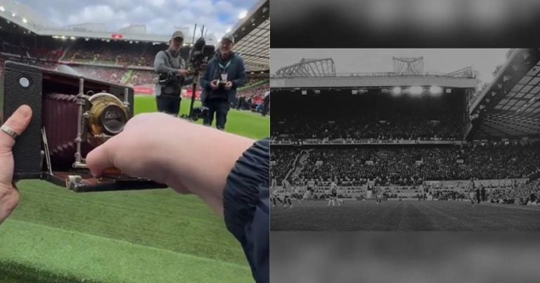 Photographer Wows Crowds by Capturing Football Match with 127-Year-Old Camera