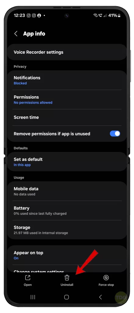 Galaxy Z Flip5 Screen Record Not Working 1