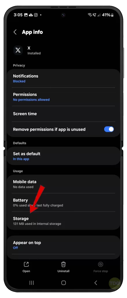 Troubleshooting Galaxy Z Flip5 Twitter X App Keeps Logging Out 5