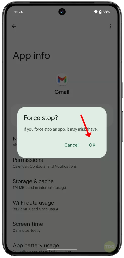 fix Pixel 8 Gmail keeps stopping error 2