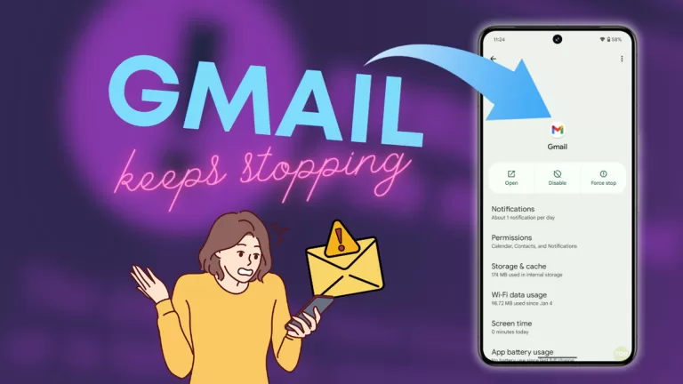 fix Pixel 8 Gmail keeps stopping error troubleshooting guide
