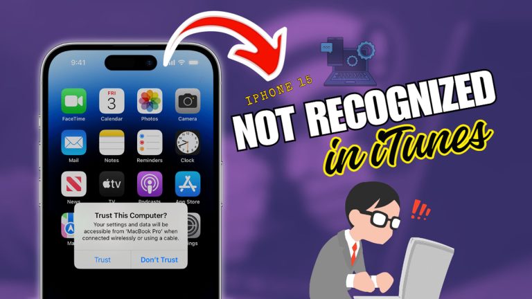 Is your iPhone 15 not recognized in iTunes? Find Out Why and What to Do
