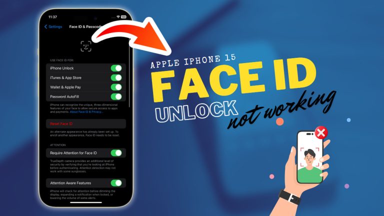 iphone 15 faceID unlock not working troubleshooting