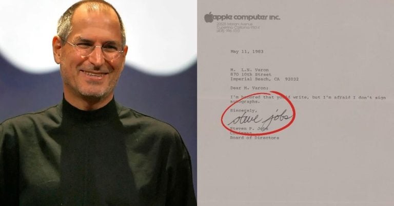 Steve Jobs’ Autographed Letter Fetched a Huge Amount at Auction