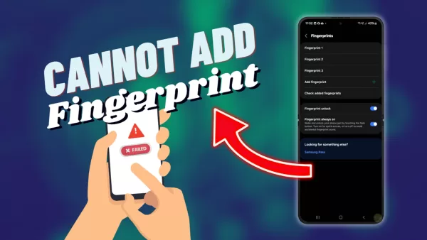 troubleshooting Galaxy Z Flip 5 fingerprint registration problem quick solutions