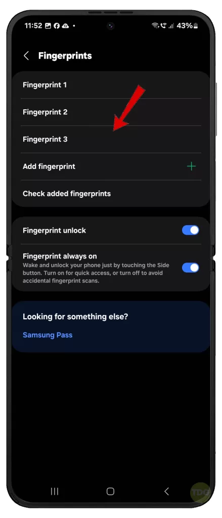 troubleshooting Galaxy Z Flip 5 fingerprint registration problem solutions 4