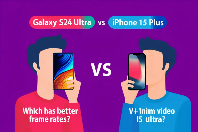 Galaxy S24 Ultra vs iPhone 15 Plus which has better video frame rates