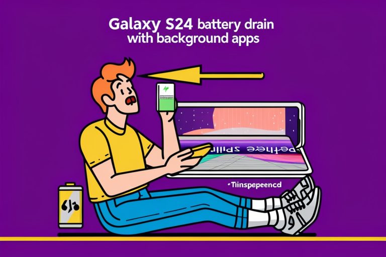 Galaxy S24 battery drain with background apps