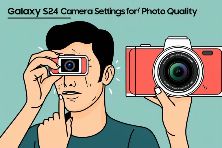 Galaxy S24 camera settings affecting photo quality