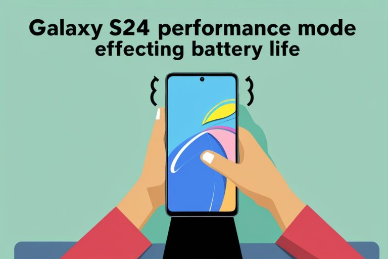 Galaxy S24 performance mode affecting battery life