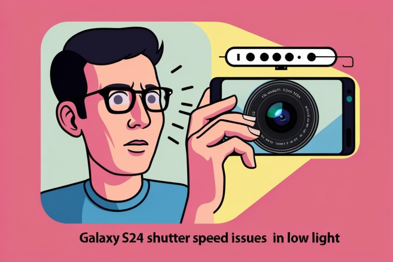 Galaxy S24 shutter speed issues in low light
