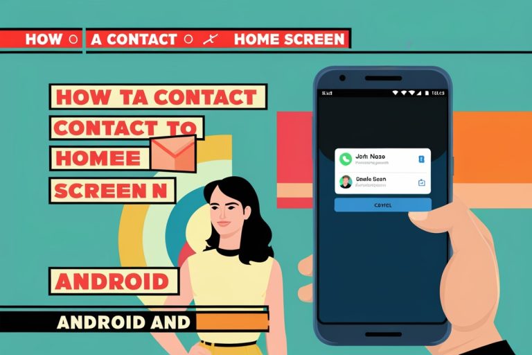 How to Add a Contact to the Home Screen on Android and ...