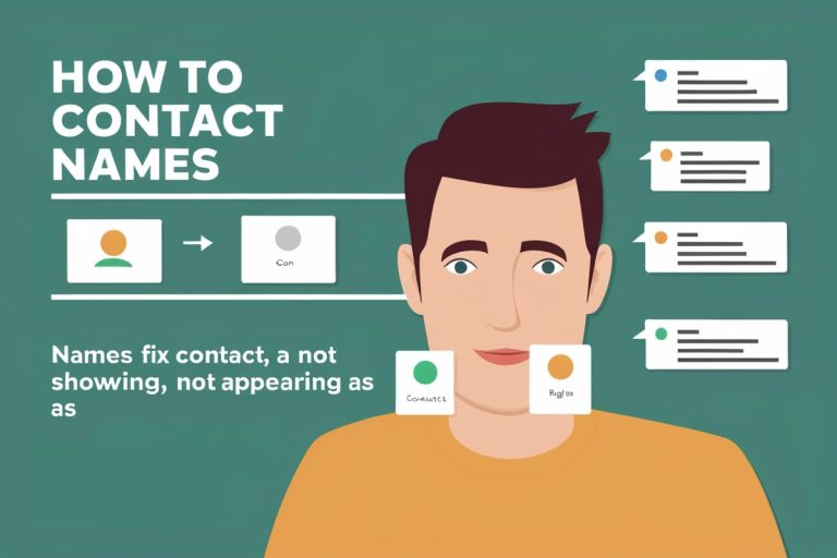 How to Fix Contact Names Not Showing, Appearing as ...