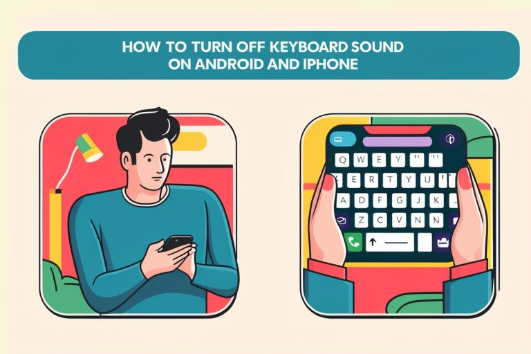 How to Turn Off Keyboard Sound on Android and iPhone