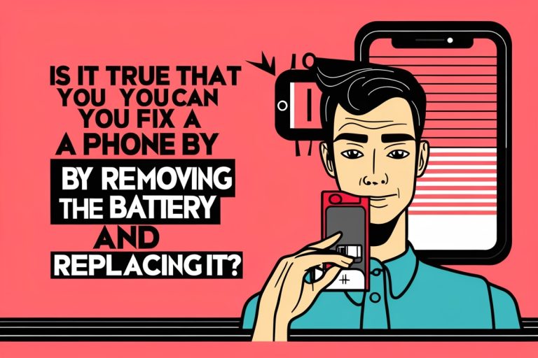 Is It True That You Can Fix a Phone by Removing the Battery and Replacing It?