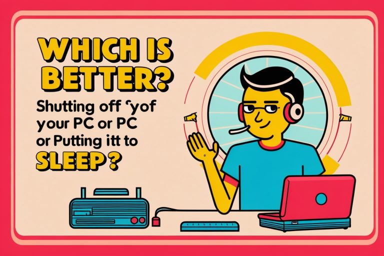 Which Is Better: Shutting Off Your PC or Putting It to Sleep?