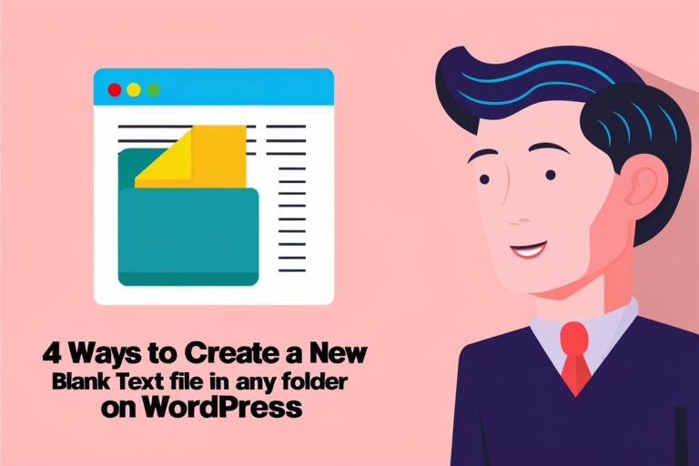 4 Ways To Create A New Blank Text File In Any Folder On WordPress