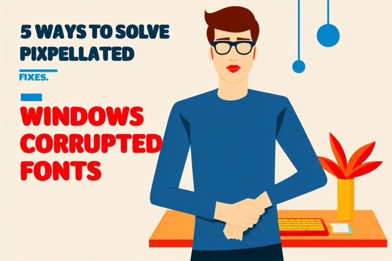 5 Ways to Solve Pixelated Corrupted Fonts Windows Troubleshooting Fixes