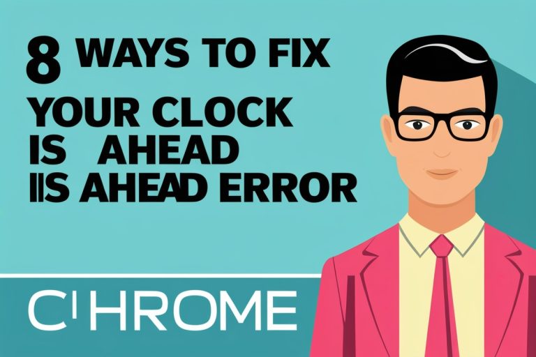 8 Ways to Fix Your Clock Is Ahead Error in Chrome