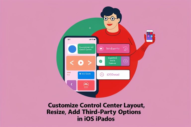 Customize Control Center Layout, Resize Controls, Add Third-Party Options in iOS iPadOS