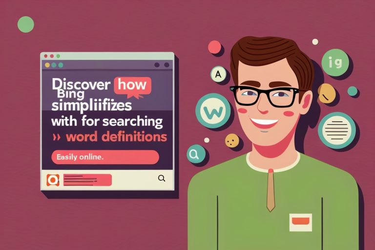 Discover how Bing simplifies searching for word definitions easily online