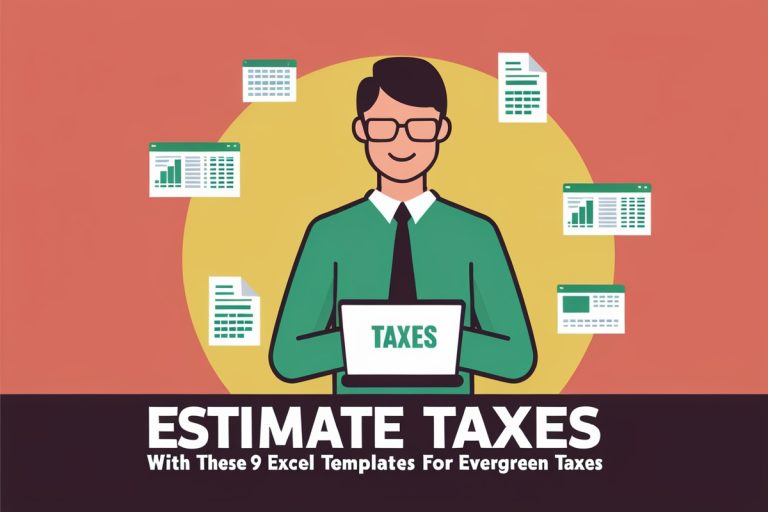Estimate Taxes with These 9 Excel Templates for Evergreen Taxes