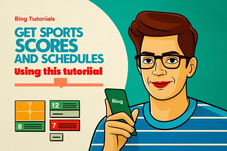 Get Sports Scores and Schedules Using Bing In This Tutorial