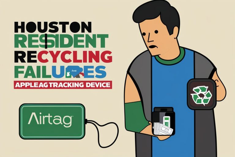 Houston Resident Exposes Recycling Failures Using Apple Airtag Tracking Device