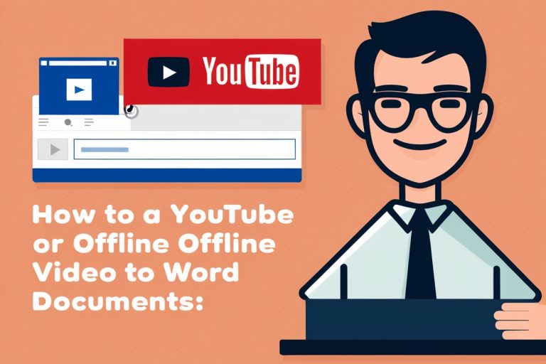 How to Add a YouTube or Offline Video to Word Documents
