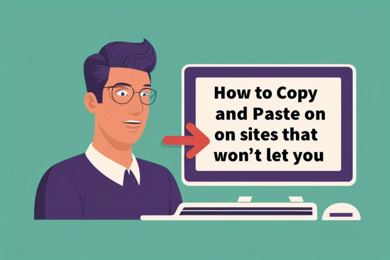 How To Copy And Paste On Sites That Wont Let You