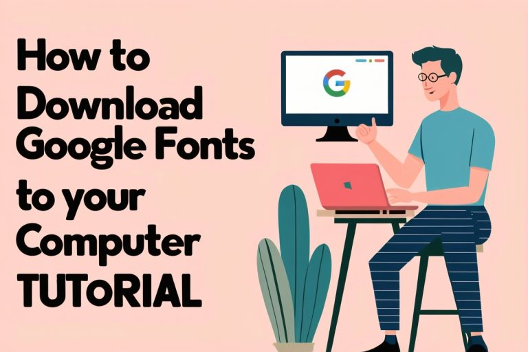 How To Download Google Fonts To Your Computer Tutorial