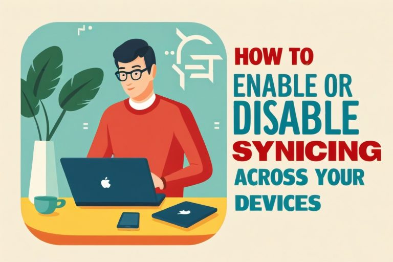 How To Enable Or Disable Syncing Across Your Devices Tutorial