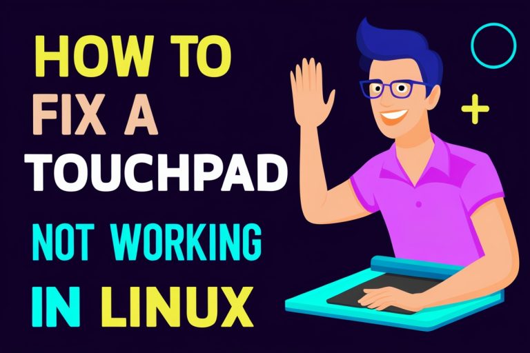 How To Fix A Touchpad Not Working In Linux