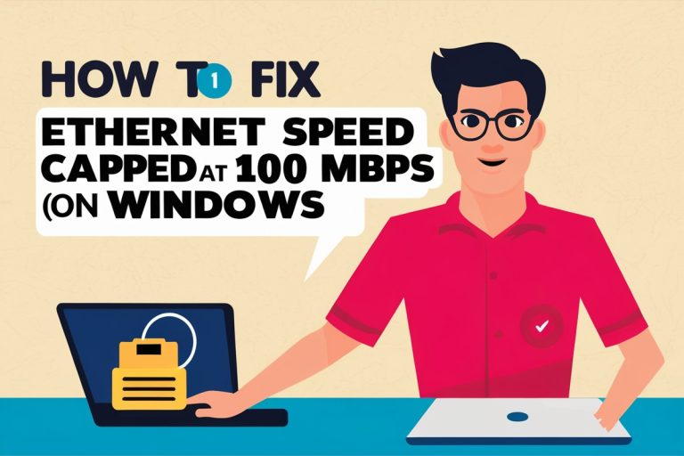 How to Fix Ethernet Speed Capped at 100 Mbps on Windows