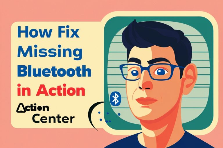 How To Fix The Missing Bluetooth Button In Action Center