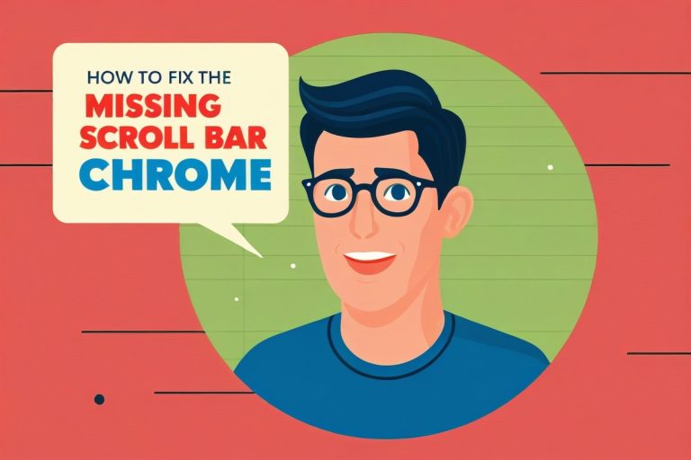 How to Fix the Missing Scroll Bar in Chrome