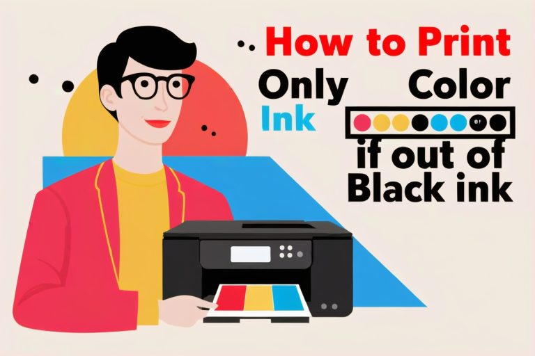 How To Print Using Only Color Ink If Ran Out Of Black Ink