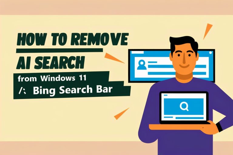 How To Remove Bing AI Search From Windows 11 Search Bar