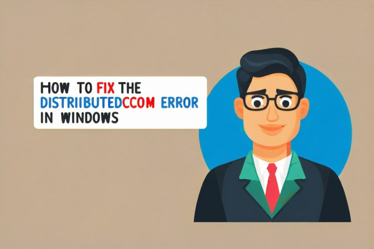 How to Fix the DistributedCOM Error in Windows