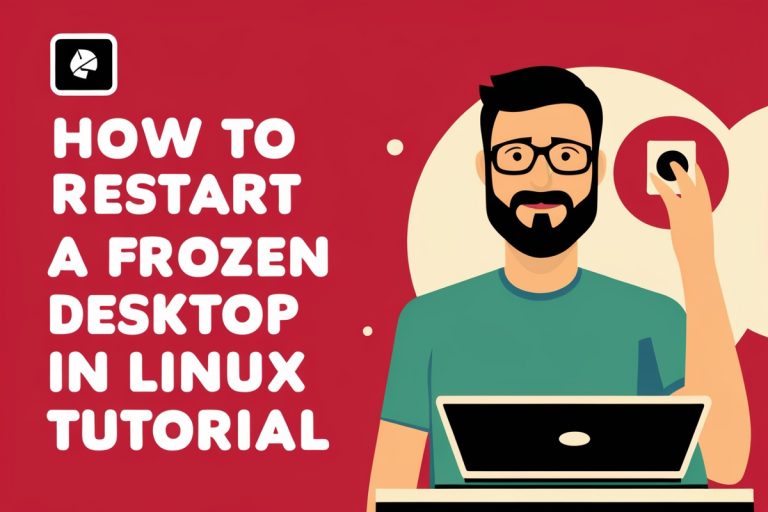 How To Restart A Frozen Desktop In Linux Tutorial