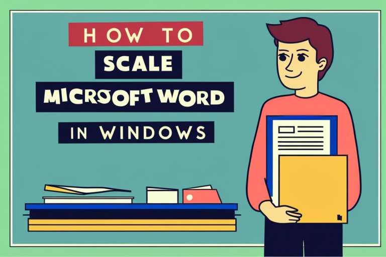 How to Scale a Document in Microsoft Word in Windows ...