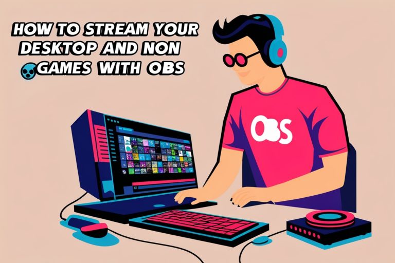 How To Stream Your Desktop And Nonsteam Games With OBS