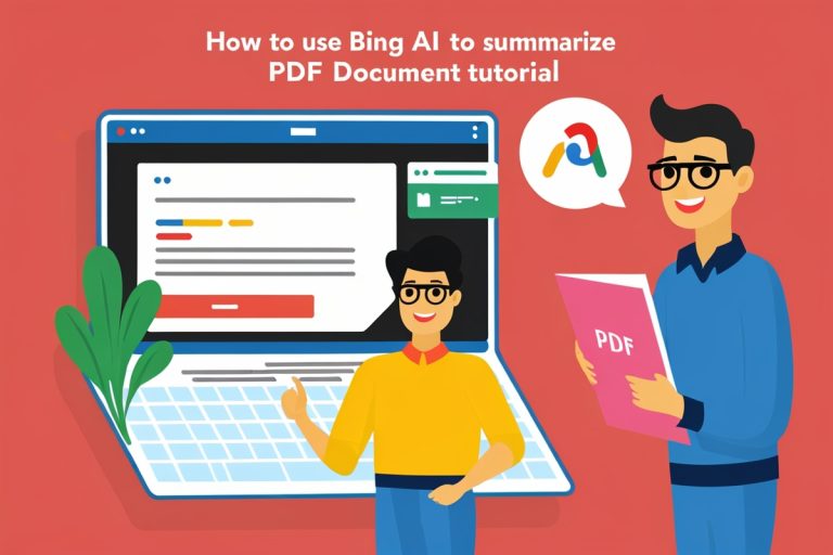 How To Use Bing AI To Summarize PDF Document Tutorial