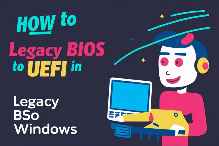 How to Convert Legacy BIOS to UEFI in Windows