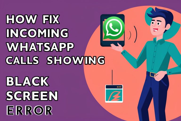 How to Fix Incoming WhatsApp Calls Showing Black Screen Error