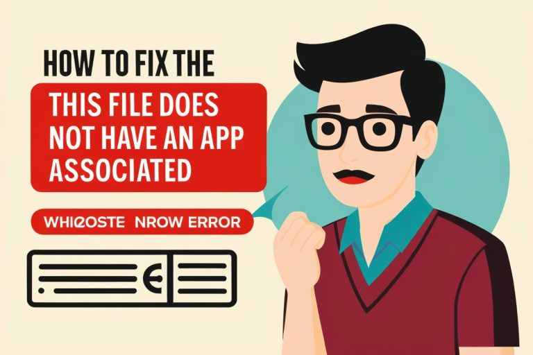 How to Fix the This File Does Not Have an App Associated error