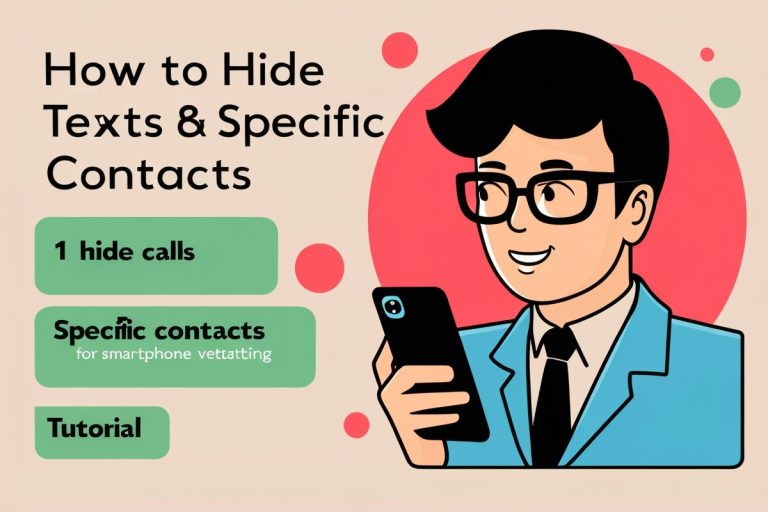 How to Hide Calls Texts Specific Contacts on Smartphone Tutorial