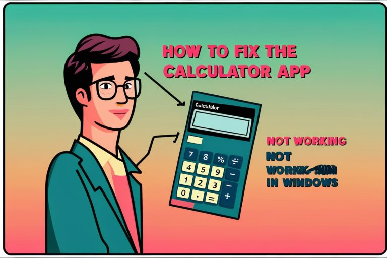 How to Fix the Calculator App Not Working in Windows